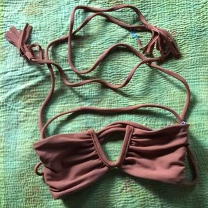 Acacia Bikini Top V-wire Strapless sz p/xs